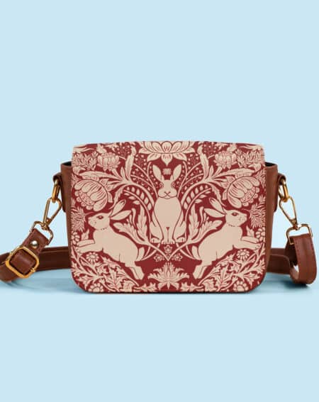 Rectangle Sling Bag | Modern Damask-Year Of The Rabbit